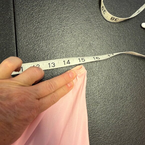 VTG Pink Lace Pajama Set Womens Size 32 Nylon 2-Piece Sleepwear Short Sleeve - Picture 6 of 13